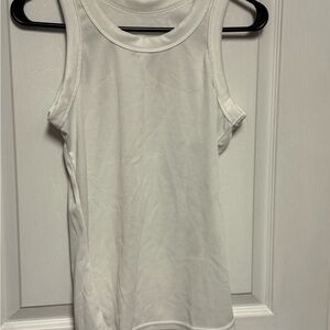 SHEIN White Fitted Sleeveless Tank Top